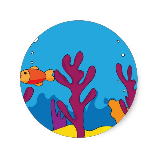 Ocean Floor Stickers, Ocean Floor Sticker Designs