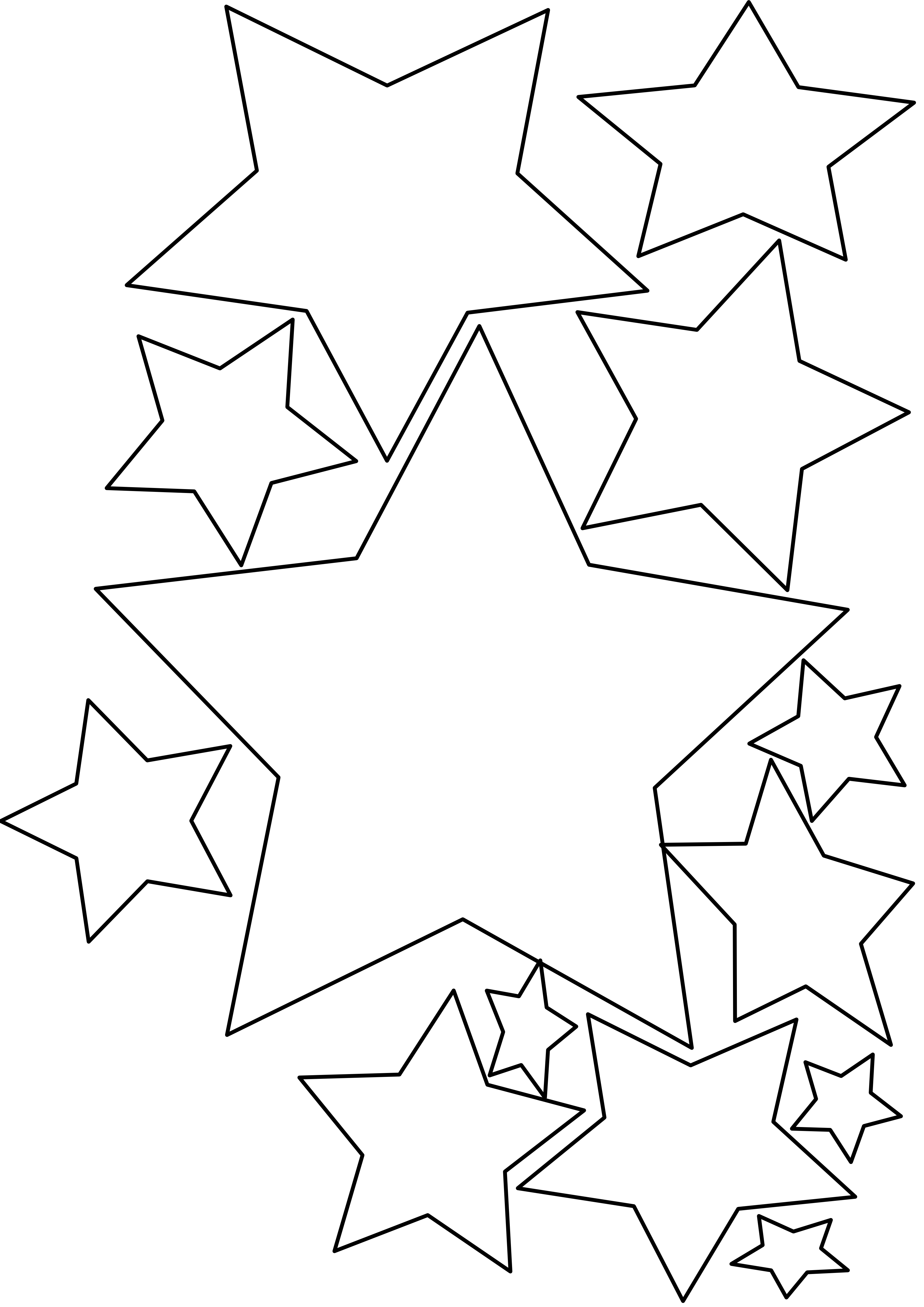 Stars Clipart Black And White | Clipart Panda - Free Clipart Images