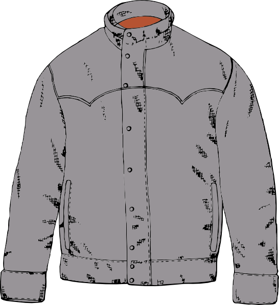 Clothing Jacket clip art - vector clip art online, royalty free ...