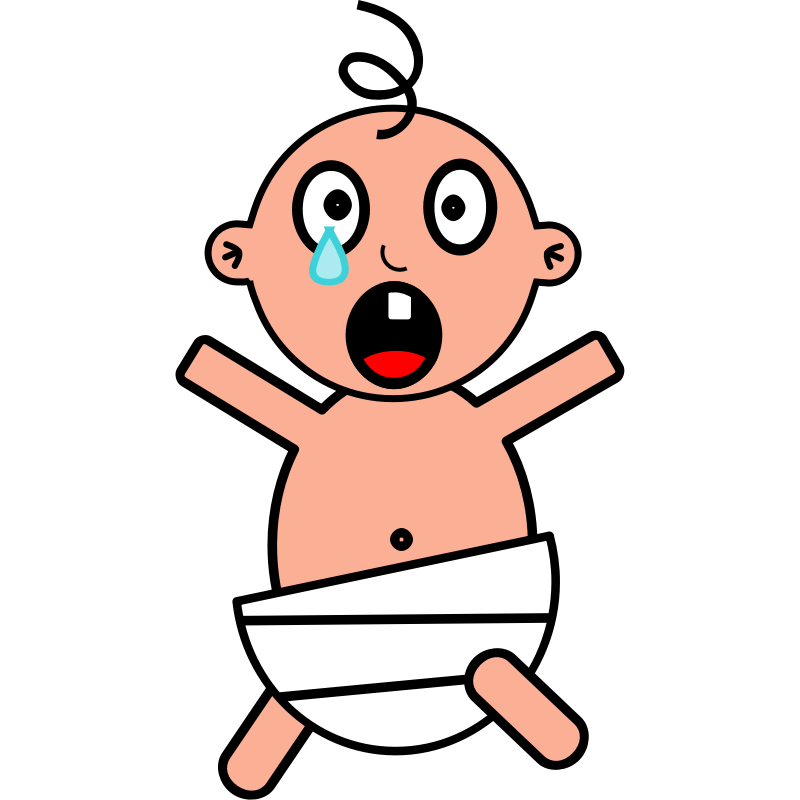 Clipart - Baby Crying