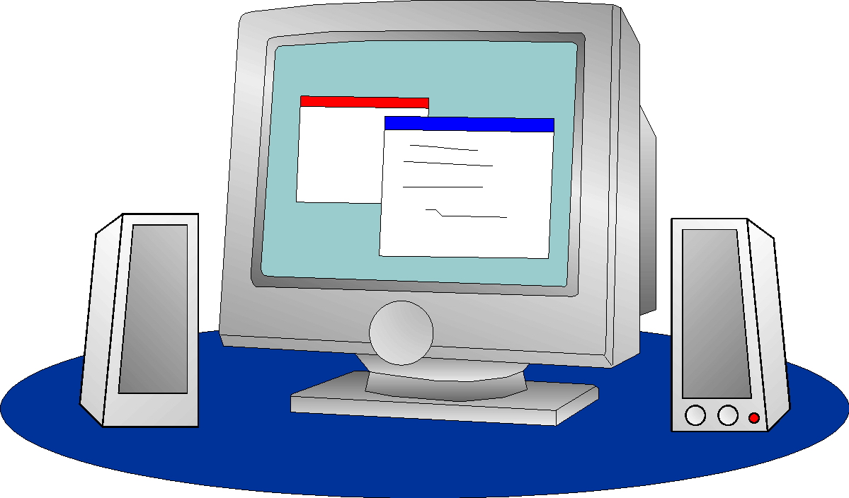 Images For > Computer Monitor Clip Art