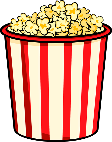 Popcorn Clip Art Black And White | Clipart Panda - Free Clipart Images