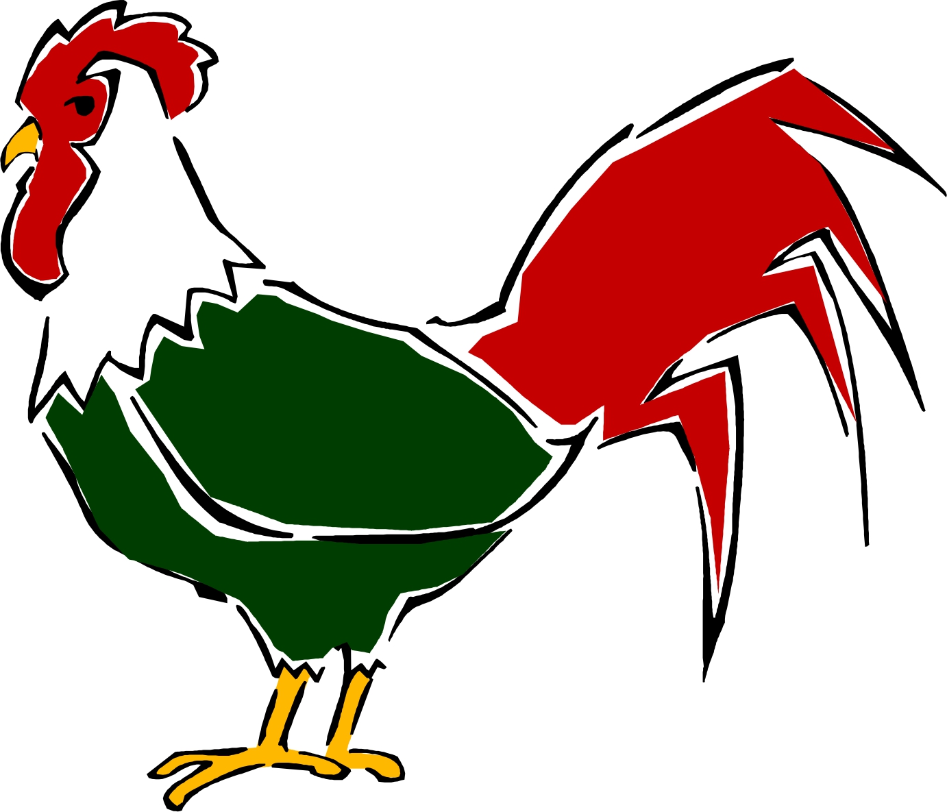 rooster animation clipart - photo #12