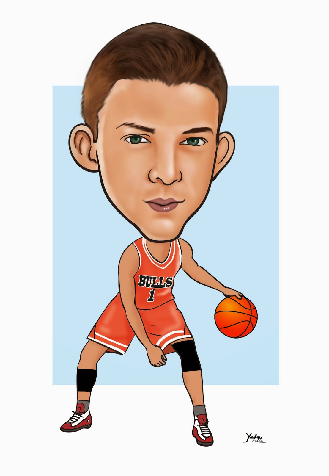 Basketball Caricature - Cliparts.co