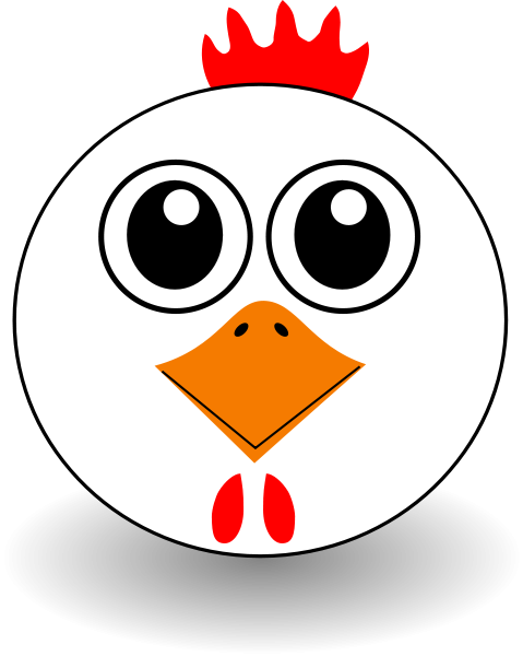 Funny Chicken Face Cartoon SVG Vector file, vector clip art svg ...