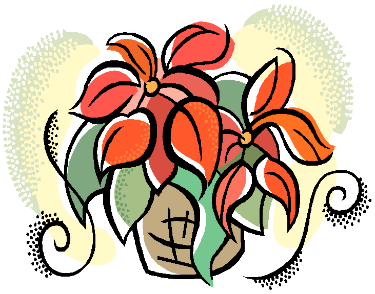 Pix For > Poinsettia Plant Clipart
