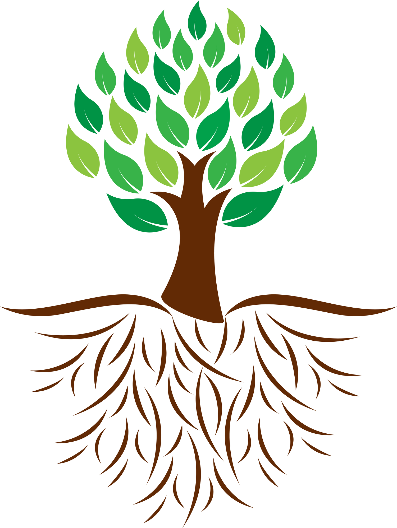 clipart tree with roots - photo #2