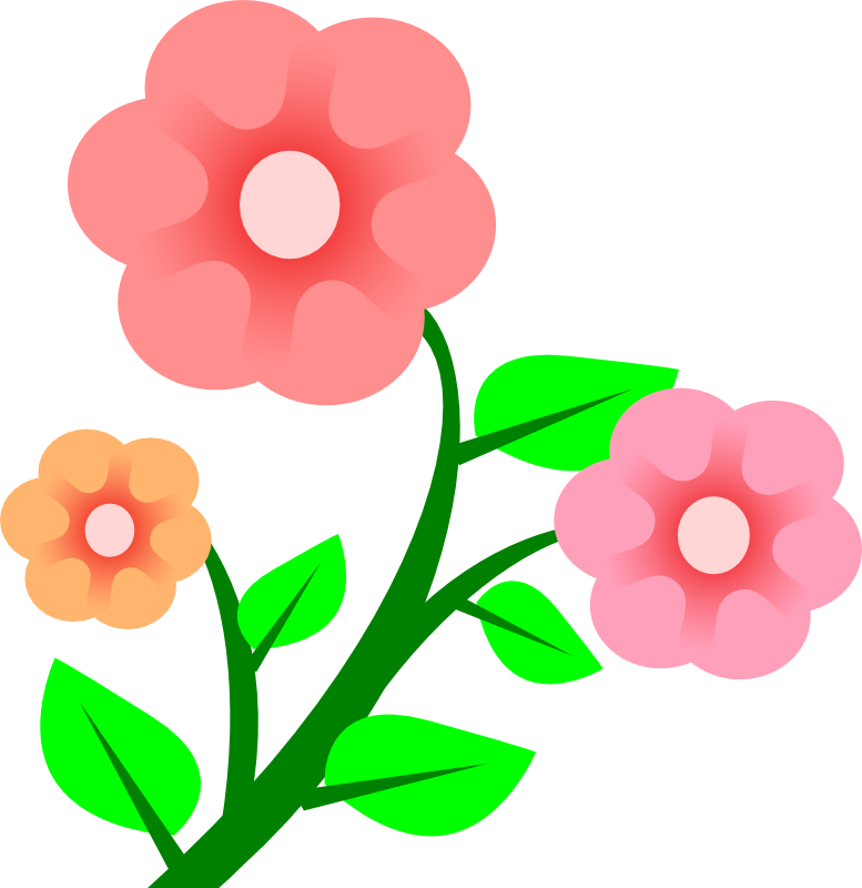 Pix For > Blooming Flowers Clip Art