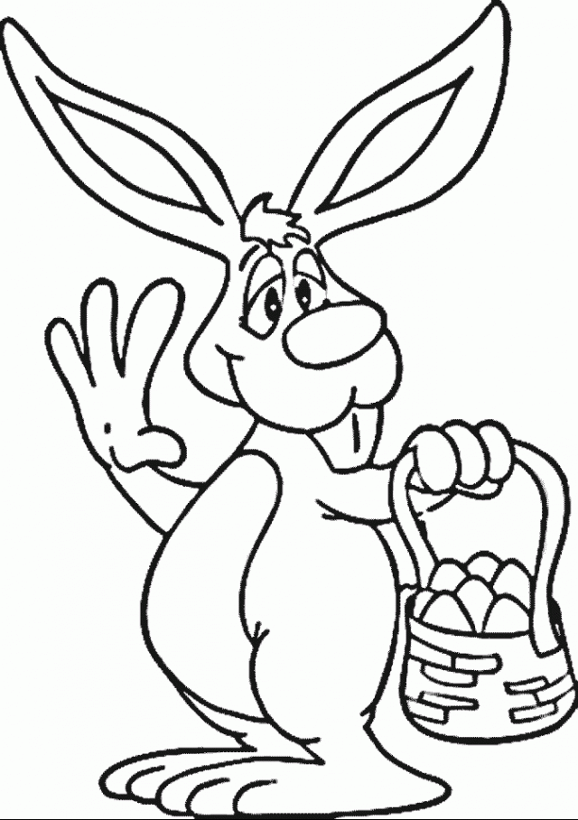Easter Bunny Outline Cliparts co