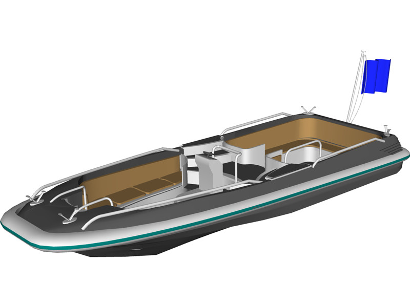 Speed Boat 3D Model Download | 3D CAD Browser