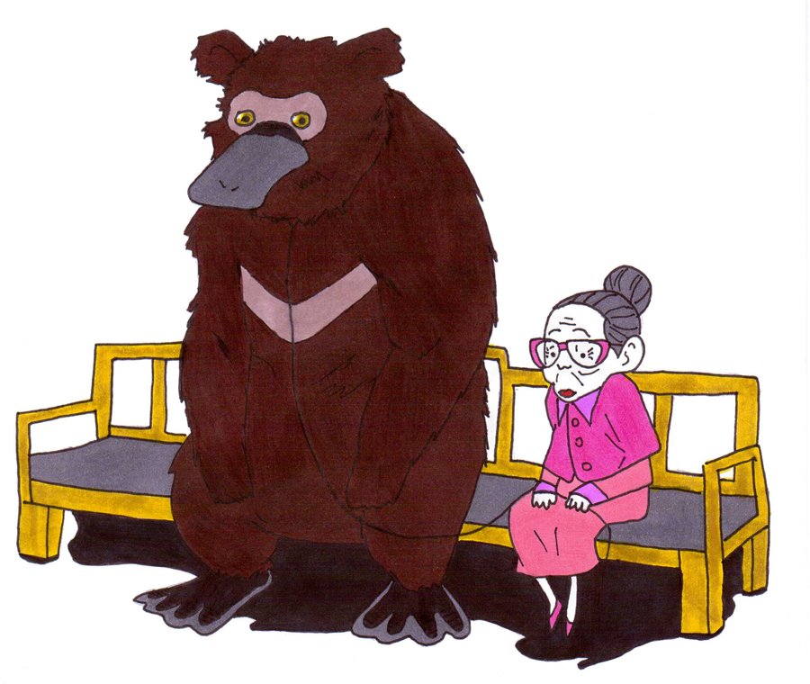 the little old lady and her pet platapus-bear by frecklesmile on ...