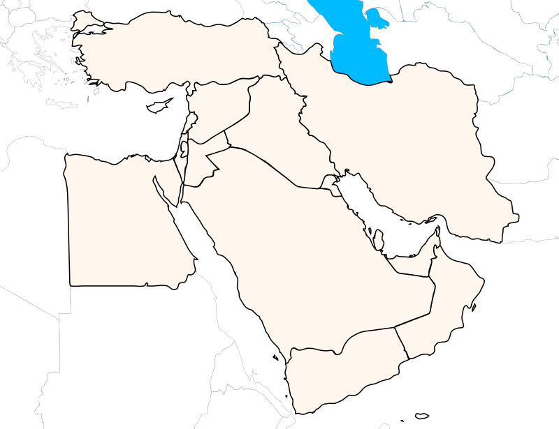 clipart map of middle east - photo #42
