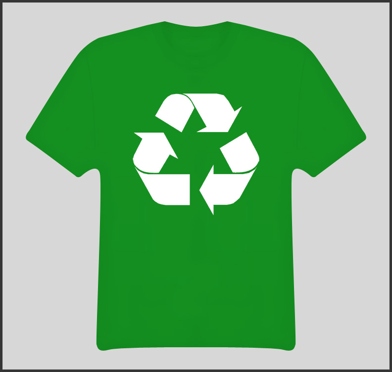 Recycle Logo Green Earth T Shirt