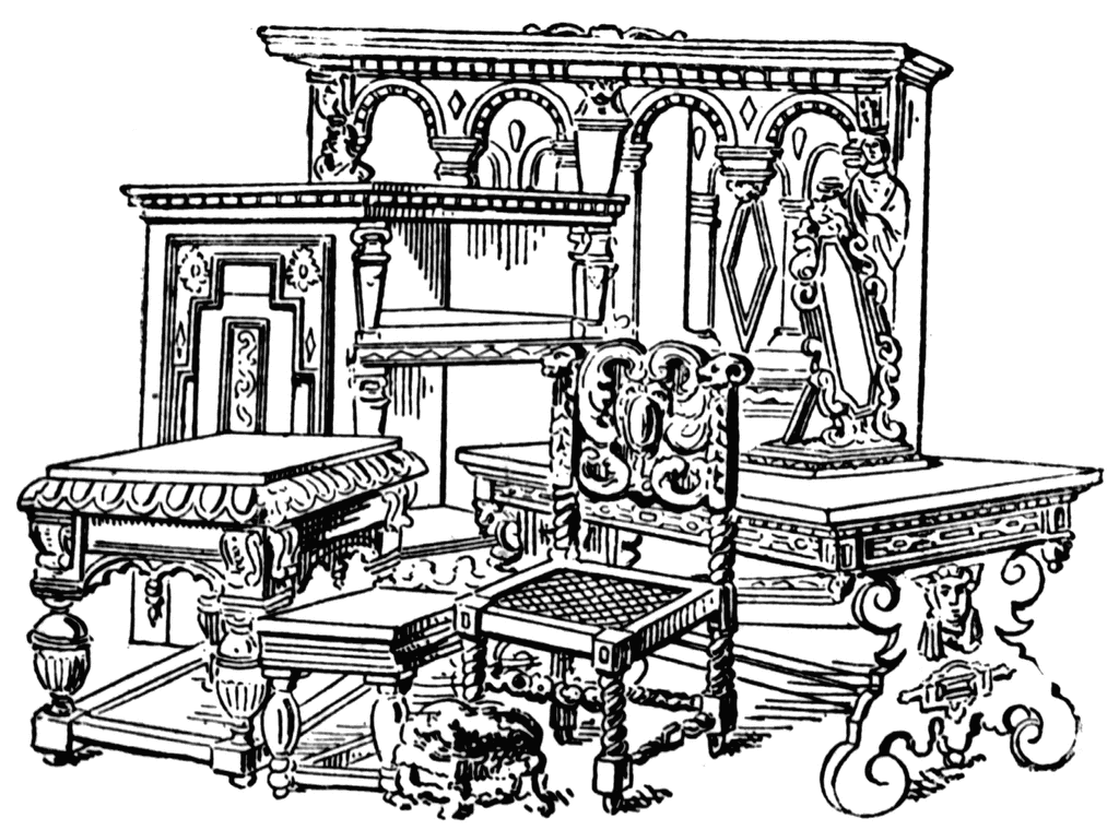 Sixteenth Century Furniture | ClipArt ETC