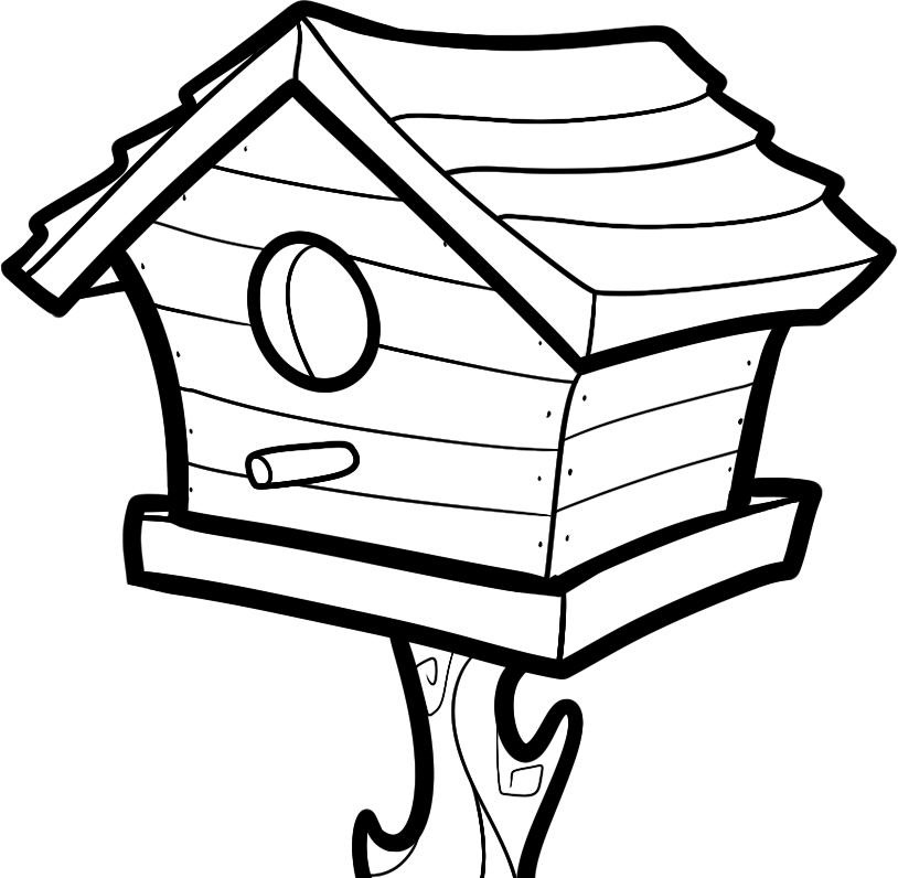 Bird House Coloring Pages - Free Printable Coloring Pages | Free ...