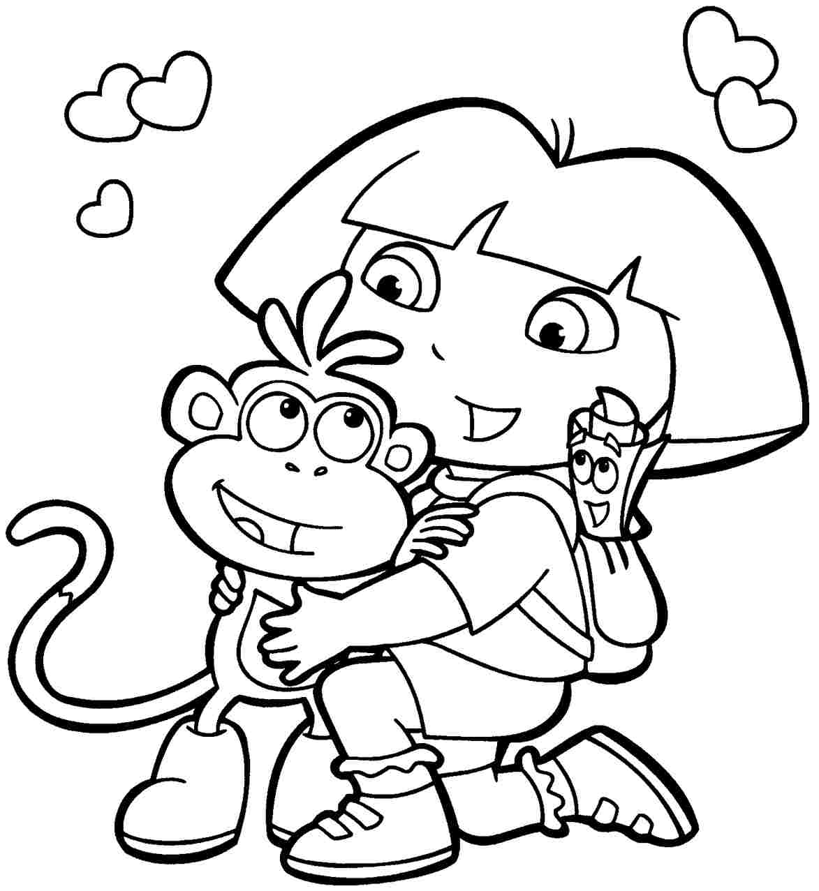 printable cartoon valentine coloring sheets for toddler id 85358 ...