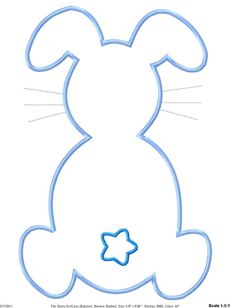Easter Bunny Outline Cliparts co