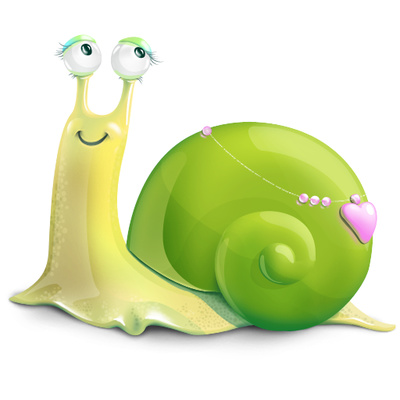 Cartoon Snail Icon, 3D Green Snail Clipart Picture | Just Free ...