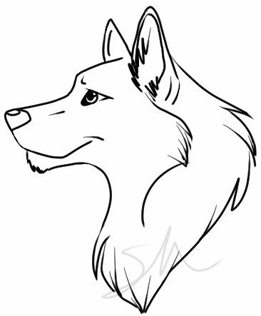 Easy Wolf Drawing - ClipArt Best