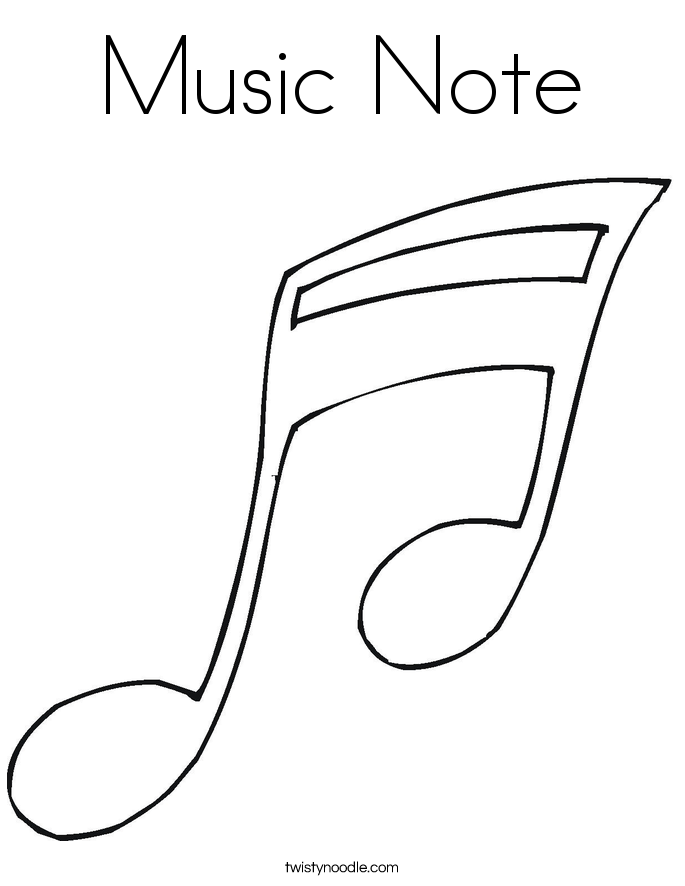 Music Notes Coloring Pages - Drawing Kids