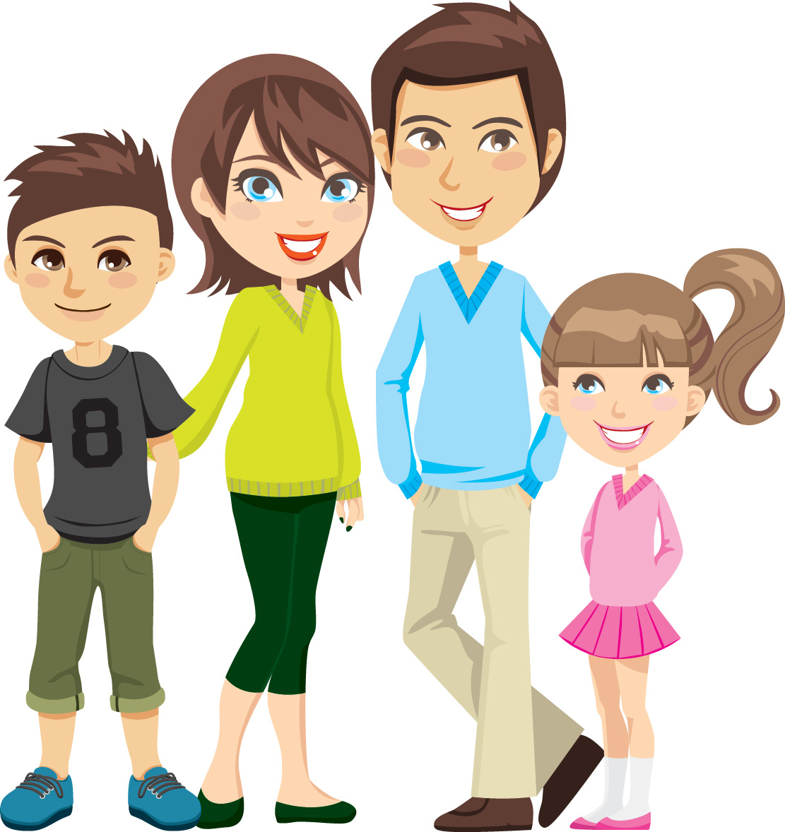 Cartoon Family Of 5 Cliparts.co