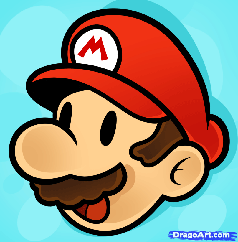 How to Draw Mario Easy, Step by Step, Video Game Characters, Pop ...