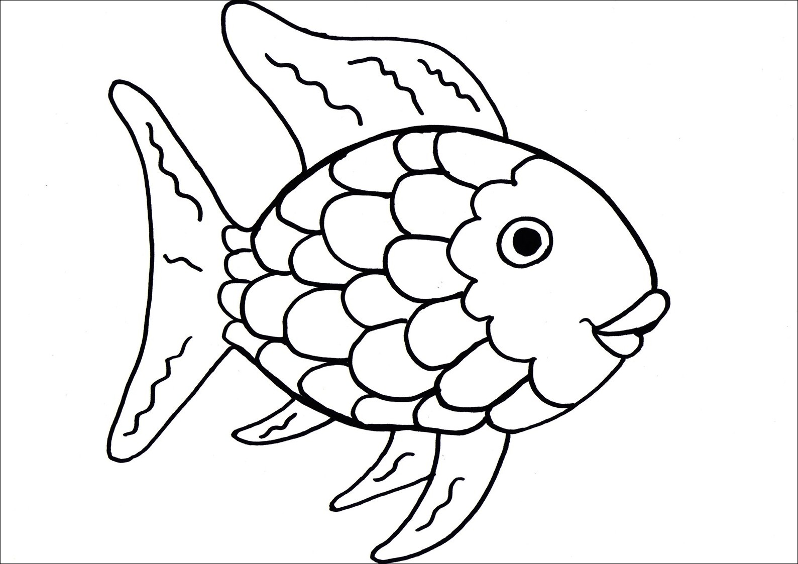 Displaying Printable Picture Of Rainbow Fish | picturespider.com