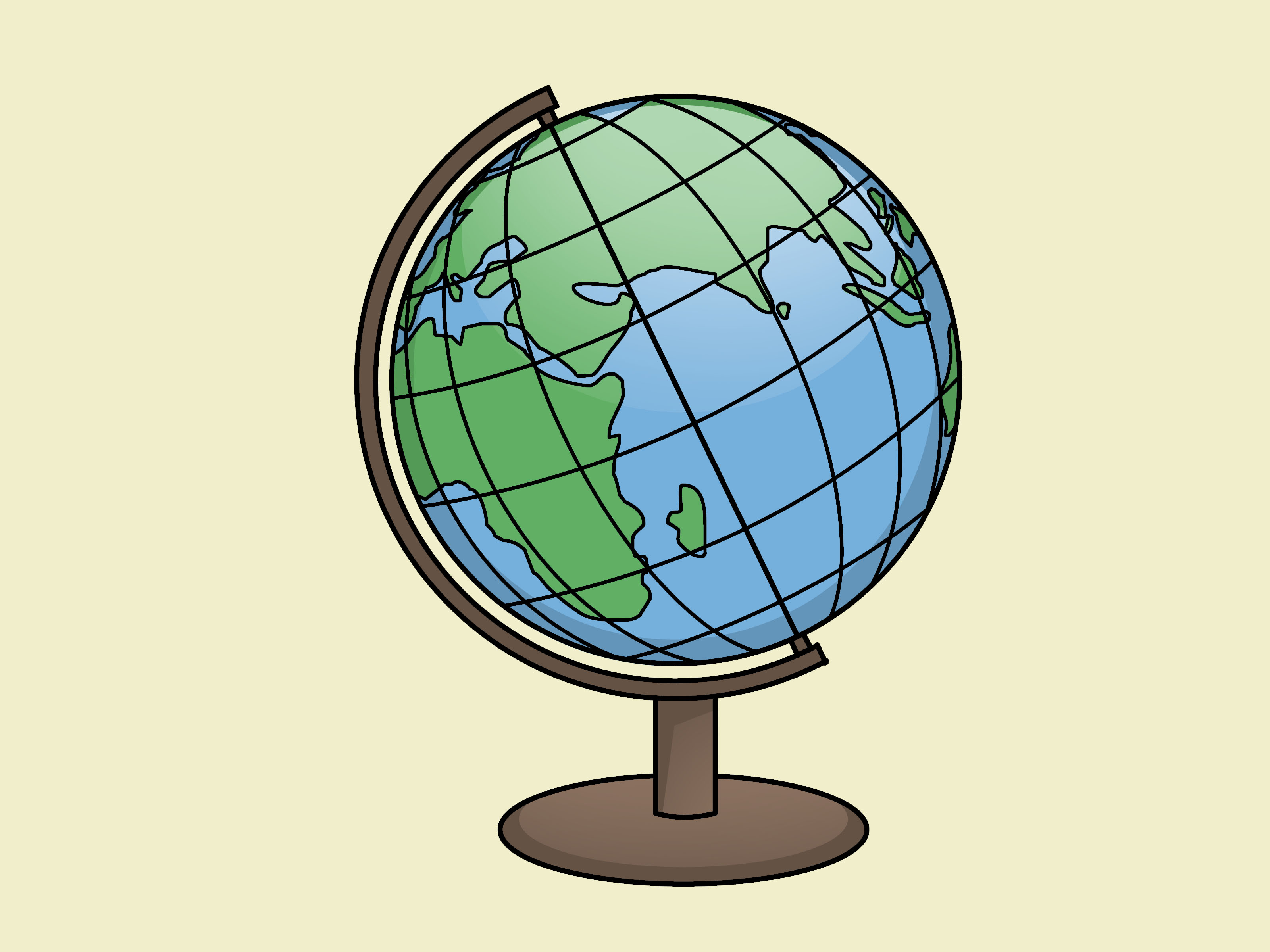 How To Draw A Globe 13 Steps (with Pictures) WikiHow Cliparts.co