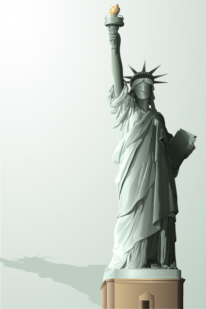 The Statue of Liberty vector graphic - Vector Architecture free ...