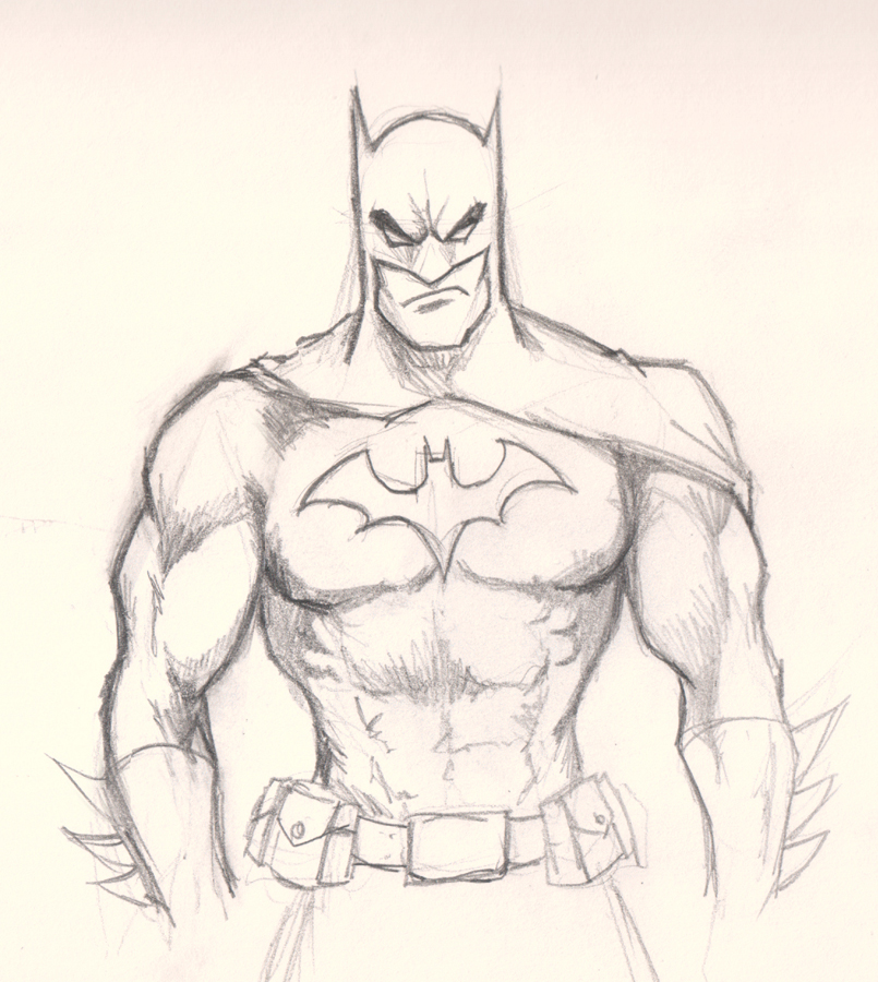 Easy Cool Drawings Batman Tutorial To Draw | Wallzip