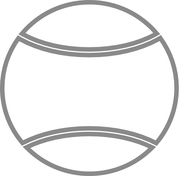 Tennis Ball Outline Clip Art at Clker.com - vector clip art online ...