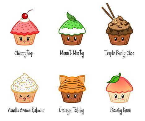 cartoon cupcakes | Tumblr | how to decorate your cupcake | Pinterest
