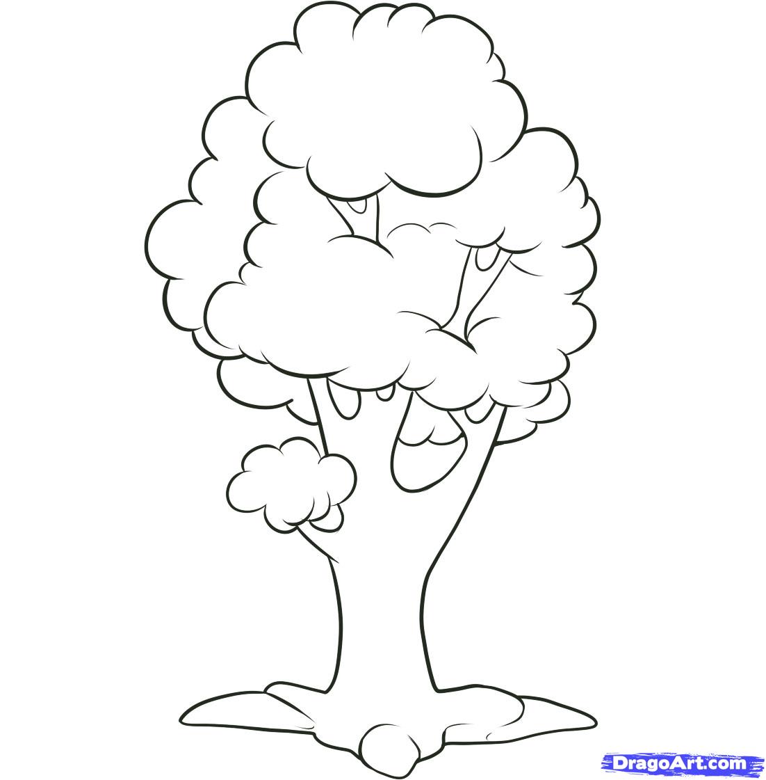 How to Draw an Easy Tree, Step by Step, Trees, Pop Culture, FREE ...