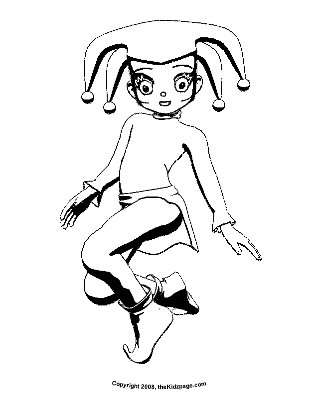 jester Colouring Pages