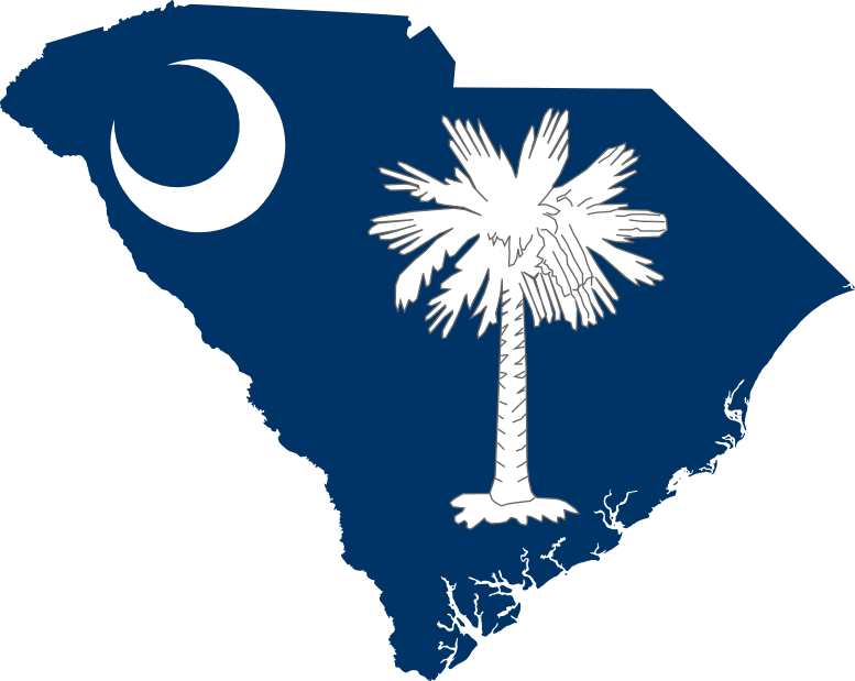 Flag Map of South Carolina scallywag Flag SVG Flagartist.