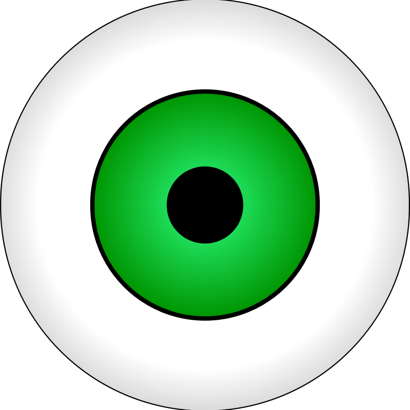 Clipart - Olhos Verdes / Green Eye