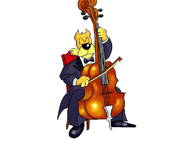 Cartoon Dog Playing Cello/ Resources /Home [e-Learning resource ...