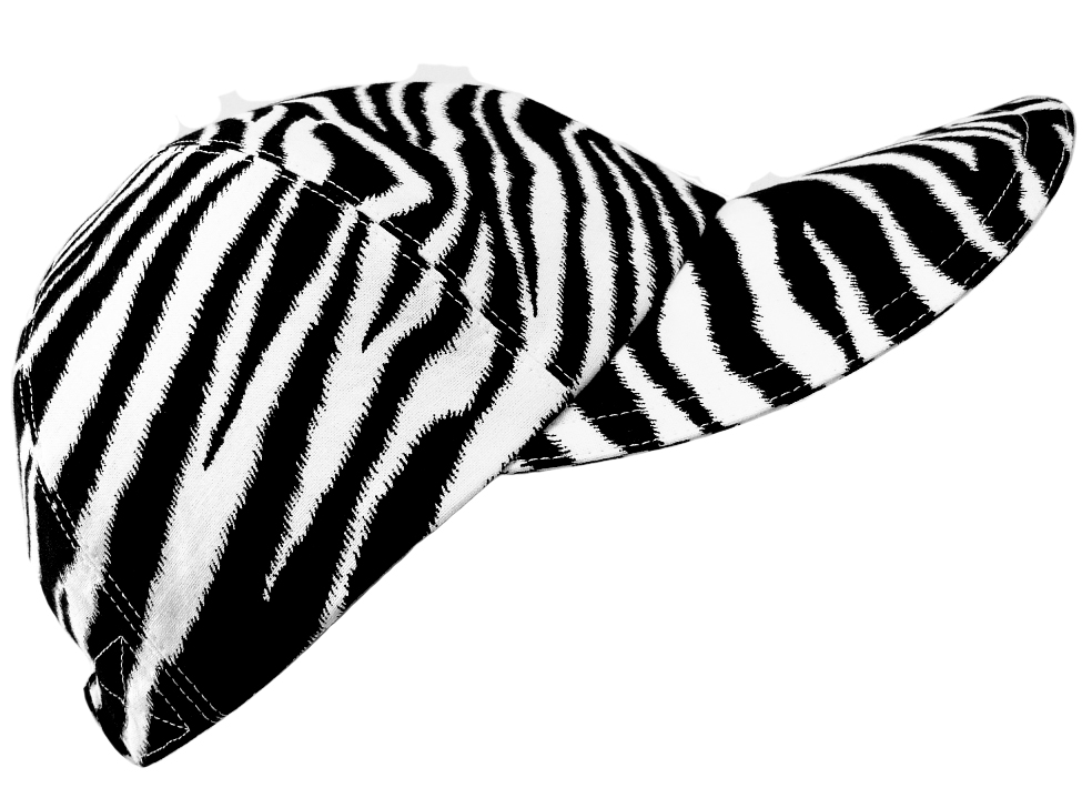 Calico Caps : "Seeing Stripes" - Black & White Zebra Skin Print ...