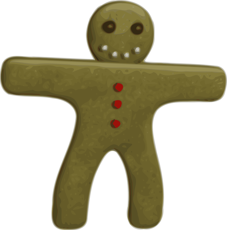 Gingerbread Man Free Vector / 4Vector