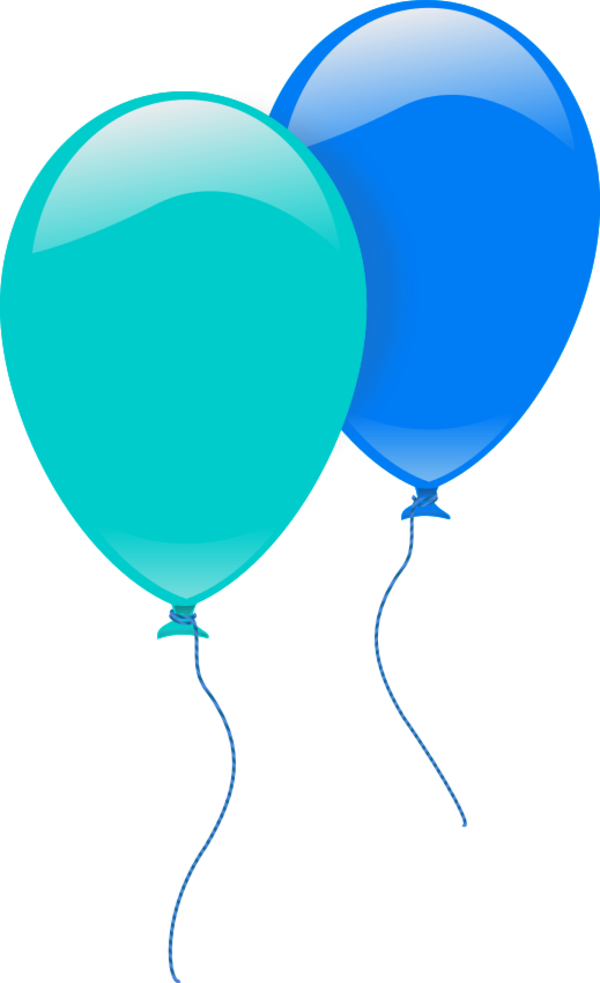Party balloons two - vector Clip Art