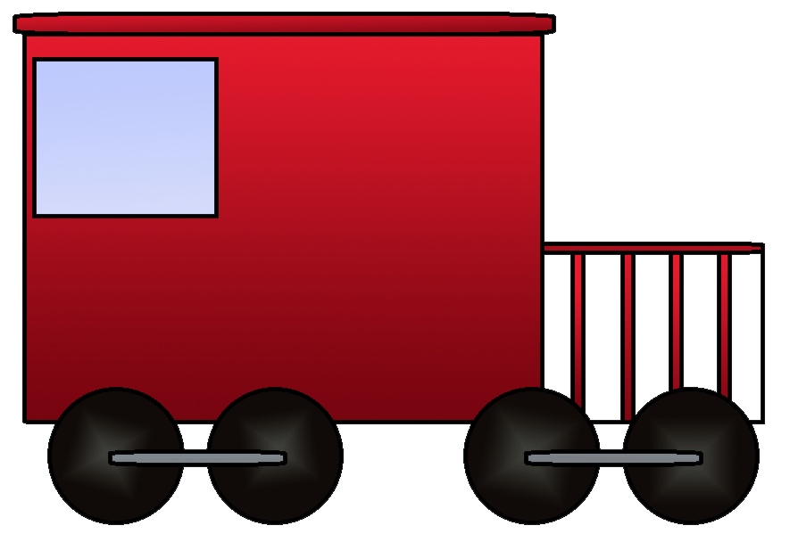 Train Engine And Caboose Clipart