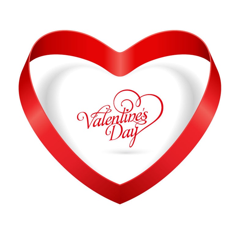 Heart Ribbon Valentines Day Vector Illustration | Free Vector ...