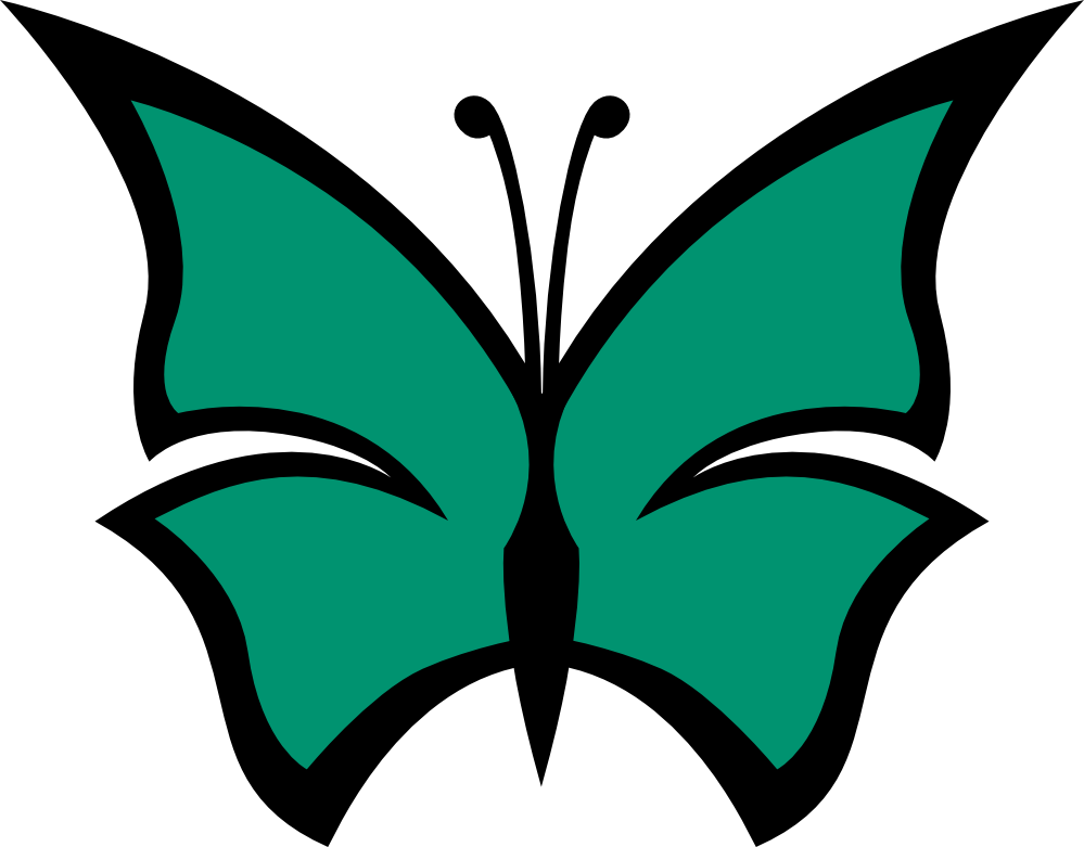 clipartist.net » Clip Art » butterfly color colour irish green ...