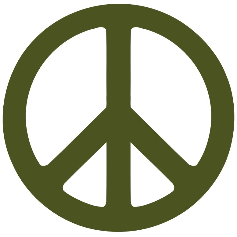 Army Green Peace Symbol 1 scallywag peacesymbol.org Peace Symbol ...