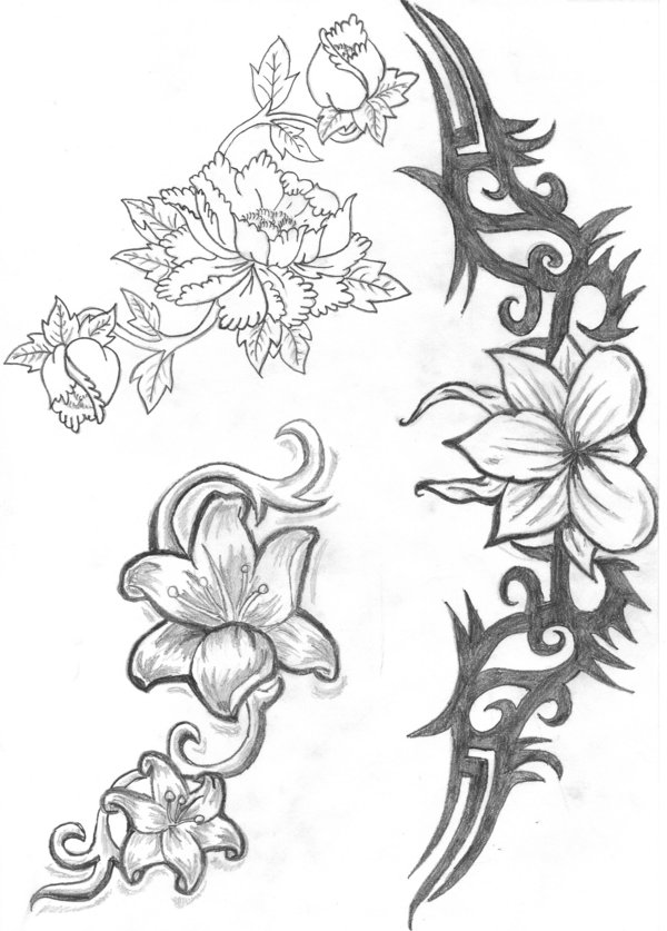 Cool Tribal Flower Drawings Images & Pictures - Becuo