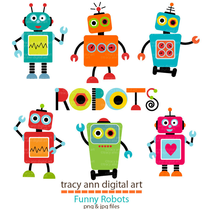 Popular items for robot images on Etsy