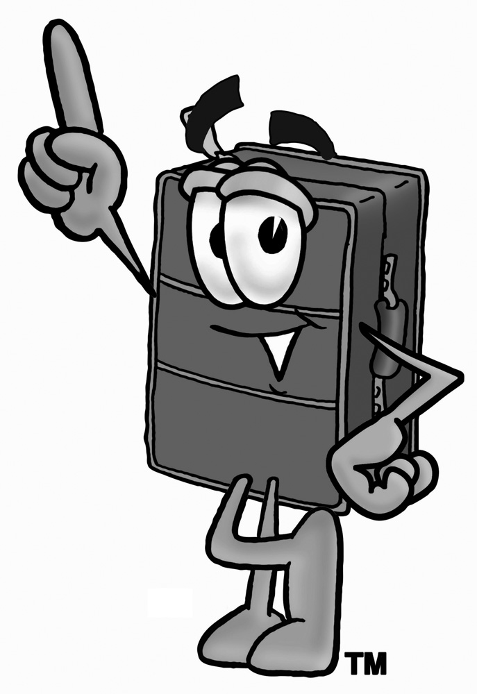 Free ClipArt of Suitcase Characters