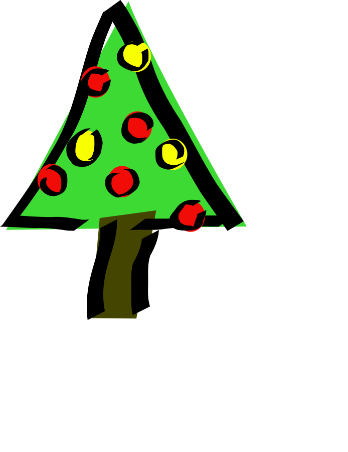 Christmas Tree Clipart, vector clip art online, royalty free ...