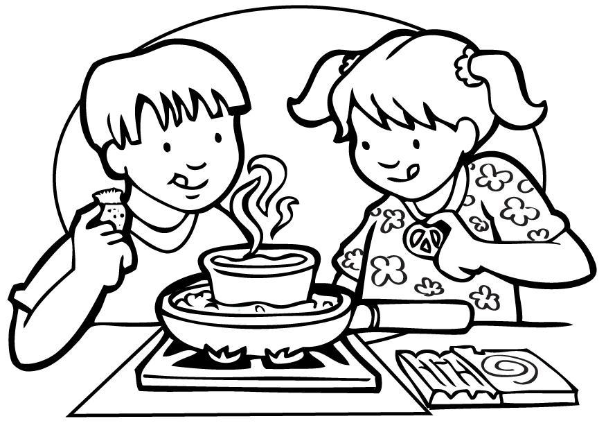 Coloring page cooking - img 7141.