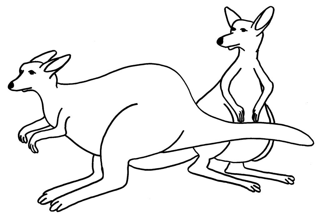 Kangaroo Coloring Pages - Free Coloring Pages For KidsFree ...